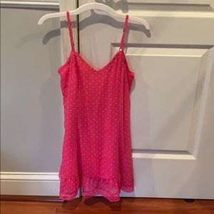 Pink Abercrombie kids sleeveless dress